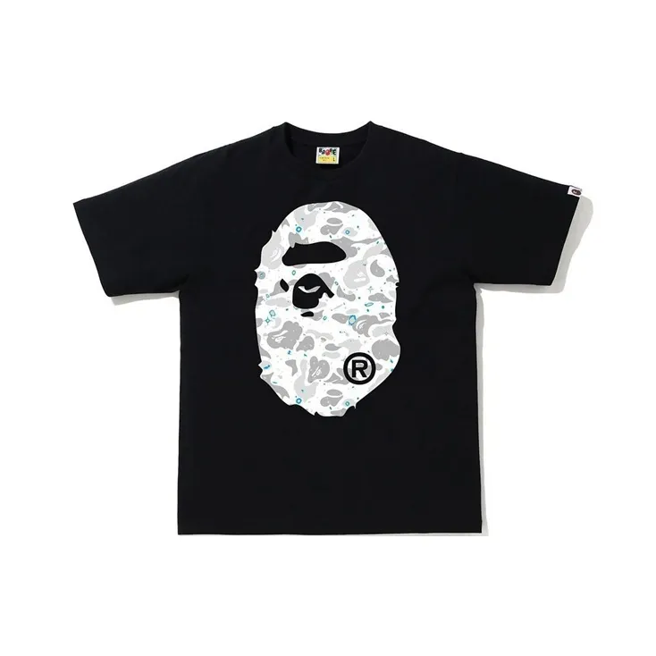 Bape Space Camo Big Ape Head Tee-0