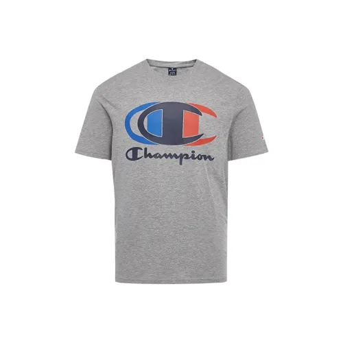 Champion Straight T Shirt Unisex Gray