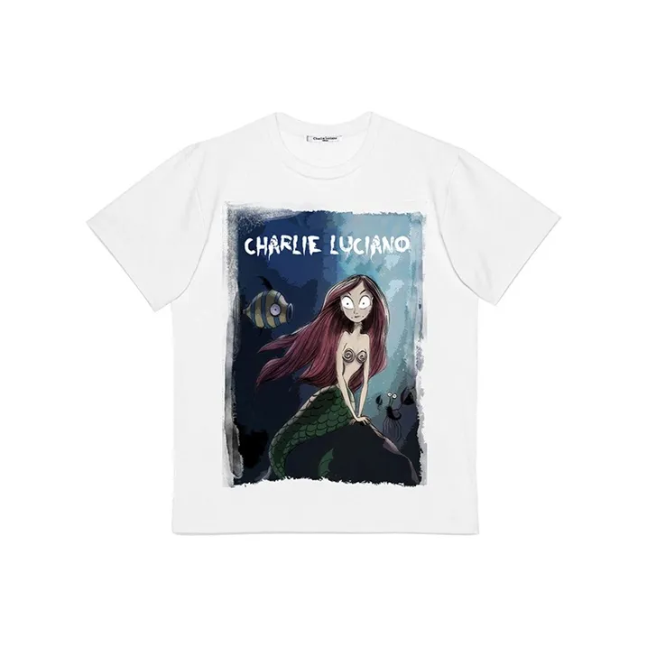 Charlie Luciano T Shirt Unisex White-0