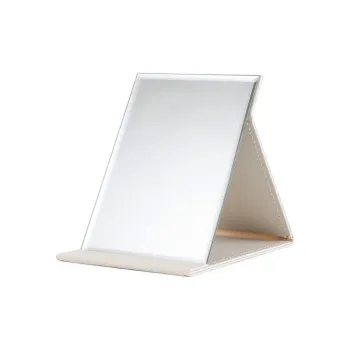 FANHUASENLIN High Definition Foldable PU Leather Stand For Portable Use Make Up Mirrors