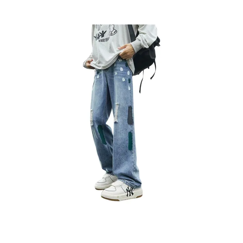 NVRFRGT Jeans Unisex Light Blue-1