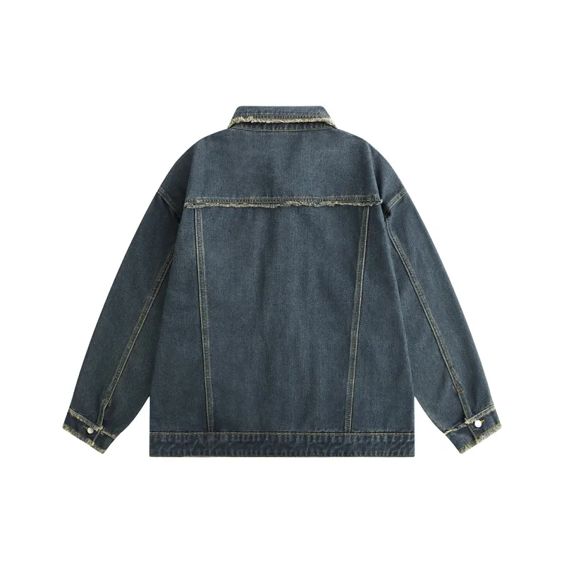 JINBEILE Denim Jackets Unisex-12