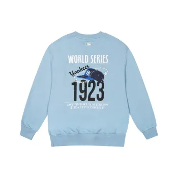 MLB New York Yankees Sweatshirts Unisex Sky Blue