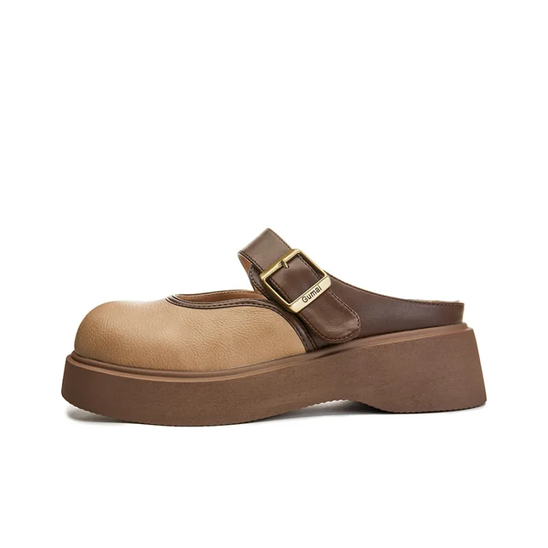 POOQ Rubber Sole Slip Resistant Wrap toe Slippers Women's-6
