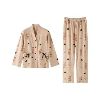ZAO FU NIAO Pajama Set Women's Khaki