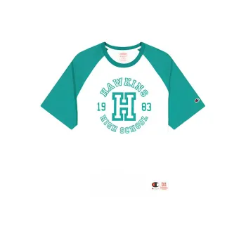 Champion x Stranger Things Raglan Sleeve T-Shirt Unisex White Green US Version