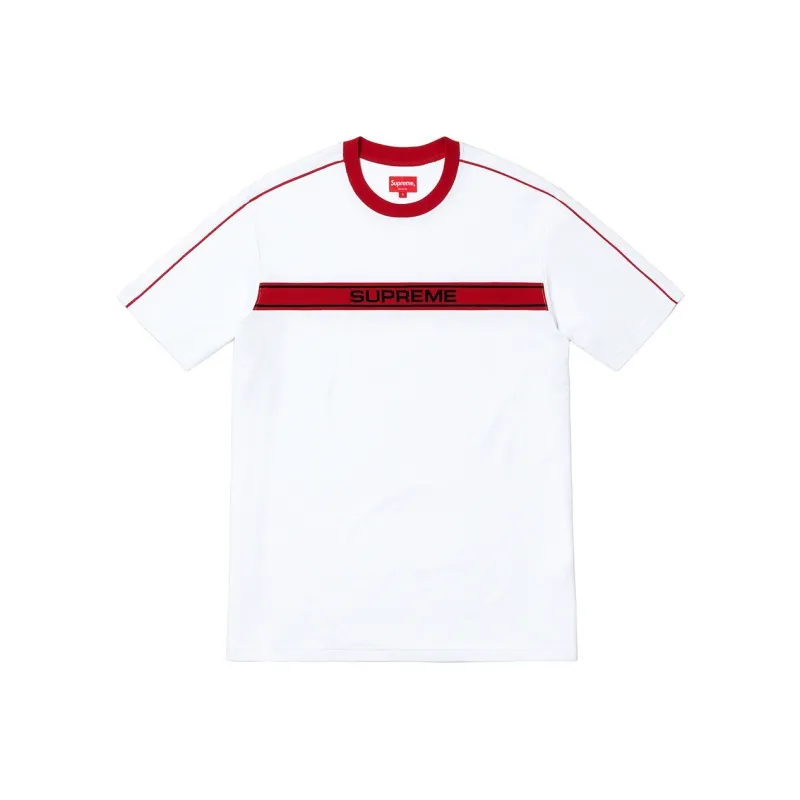 Supreme Chest Stripe Logo S/S Top-0