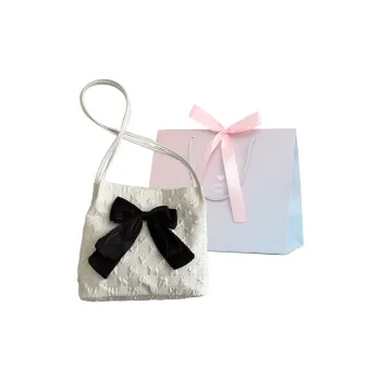 Yalu Canvas Bag Tote Shoulder Bag Regular Women's Black White
