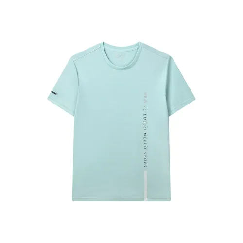 FILA T Shirts Men Paste Gray Green