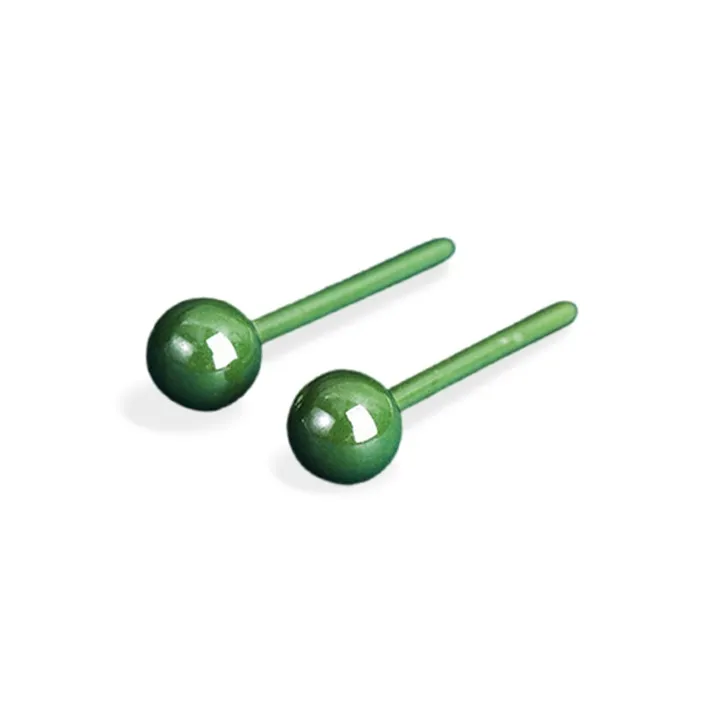 SHEEHHYY Ceramic Stud Earrings Unisex-8