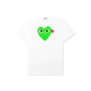 Comme Des Garcons Play Red Emblem Heart T shirt