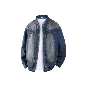 AMBER LIGHT Denim Jacket Unisex Blue