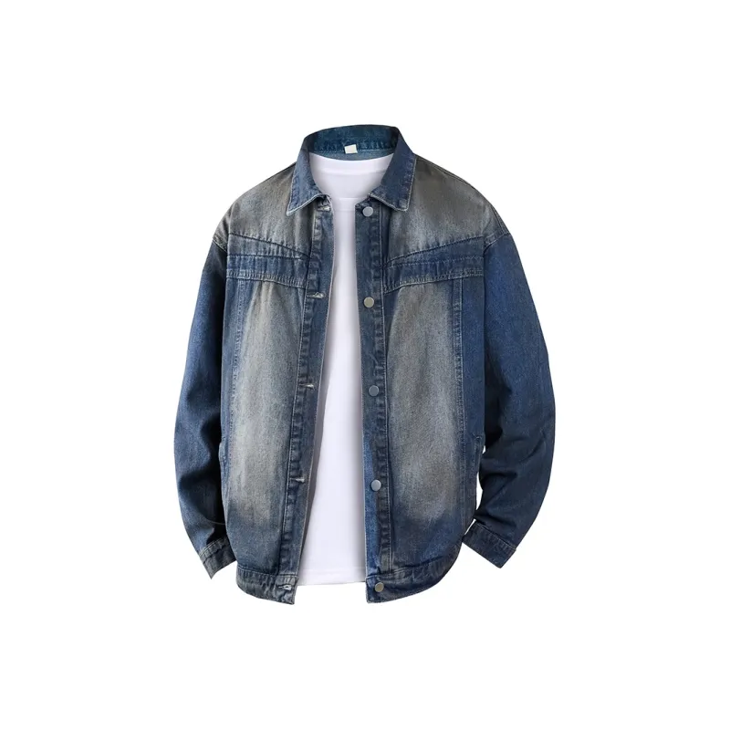 AMBER LIGHT Denim Jacket Unisex Blue-0