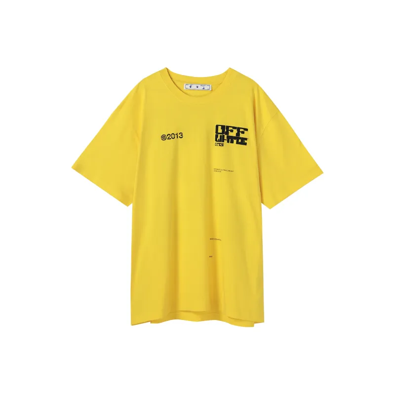 OFF WHITE SS21 T Shirt Men's Yellow-0