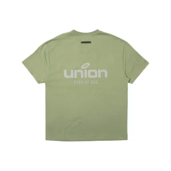 Fear Of God Essentials x Union LA FW21 Drop Shoulder Sleeve T Shirt Unisex Green