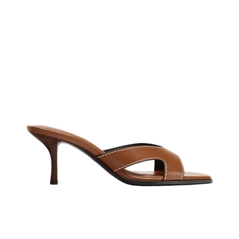 ZARA Abrasion Resistant Slide Slippers Women's Brown-1