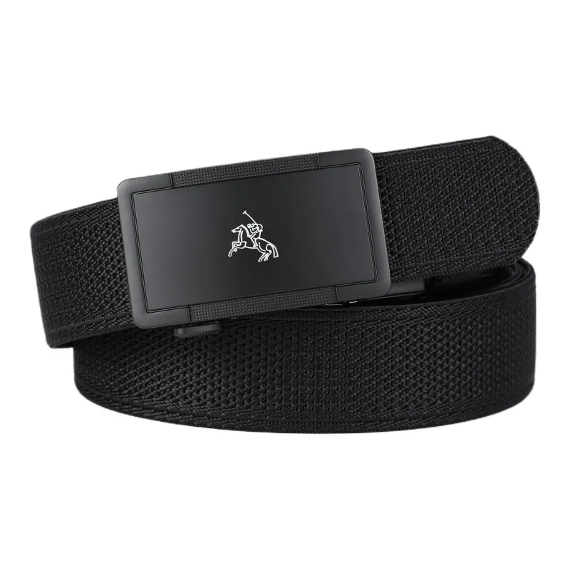 POLOMEISDO Nylon Webbing Stretch Belt Unisex Width 3.5CM-4
