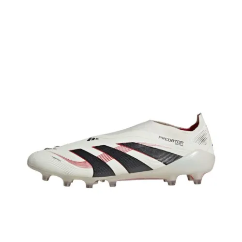 Adidas PREDATOR ELITE Artificial Ground Anti Slip Wear Resistant Soccer Shoes Unisex Ecru
