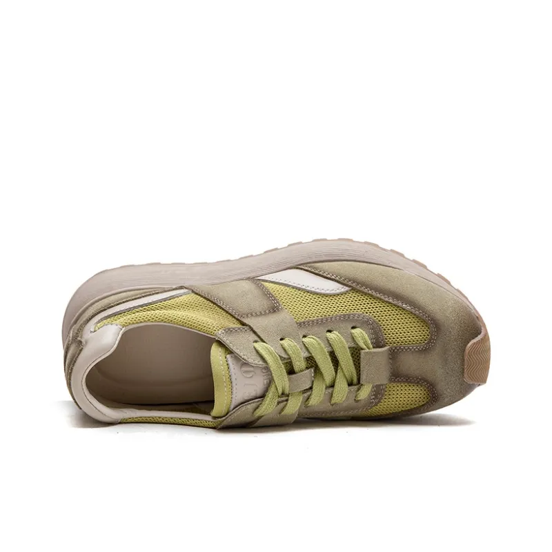 Chibang Height Increasing Lightweight Breathable Low Top Chunky Sneakers Women's-6
