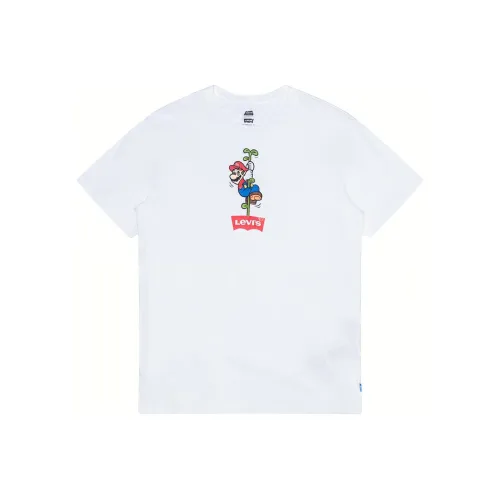 Levis T Shirts Men White
