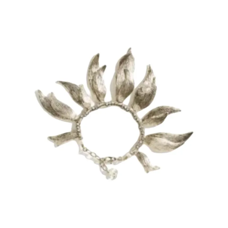 CHANEL Metal Bracelets Unisex Gold-0