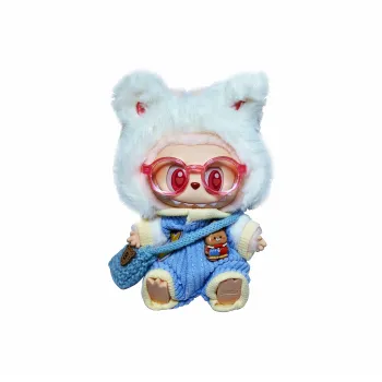 [Dress Up Doll] POP MART LABUBU THE MONSTERS Naughty And Adorable Bag, Sit And Queue Hang Tag Box 15cm