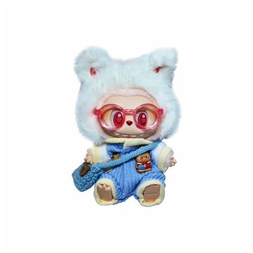 [Dress Up Doll] POP MART LABUBU THE MONSTERS Naughty And Adorable Bag, Sit And Queue Hang Tag Box 15cm