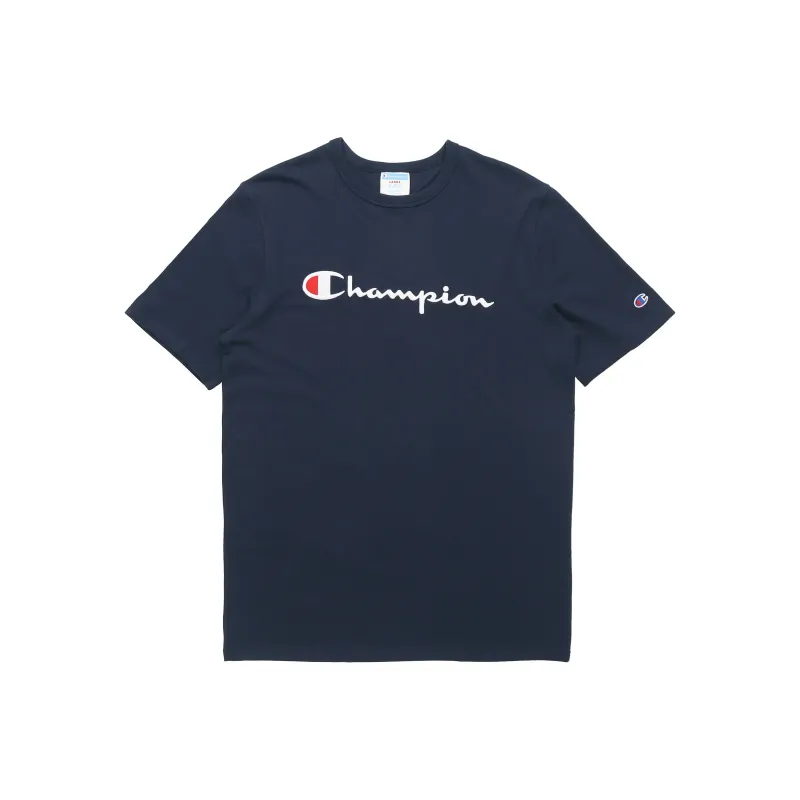 Champion T Shirt US Version Unisex Dark Blue-0