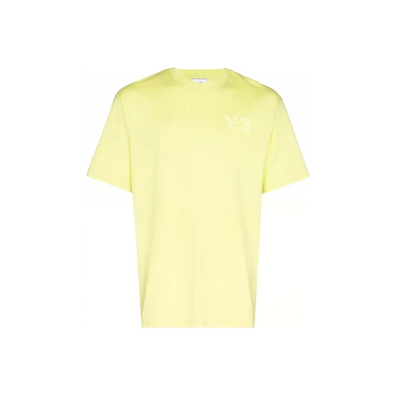 Y 3 T Shirts Unisex Yellow-0
