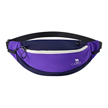 CAMEL Fabric Fanny Pack Unisex Electric Purple/Phantom Black