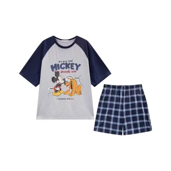 GUKOO x Disney Mickey Series Pajama Set Women's Silver Gray