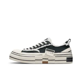 VESSEL Anti Slip And Wear Resistant Height Increasing Low Top Skateboard Shoes Unisex Black