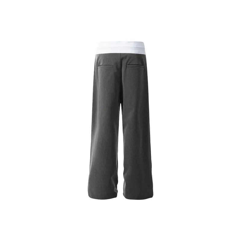 VINMUK Casual Pants Unisex Gray-1