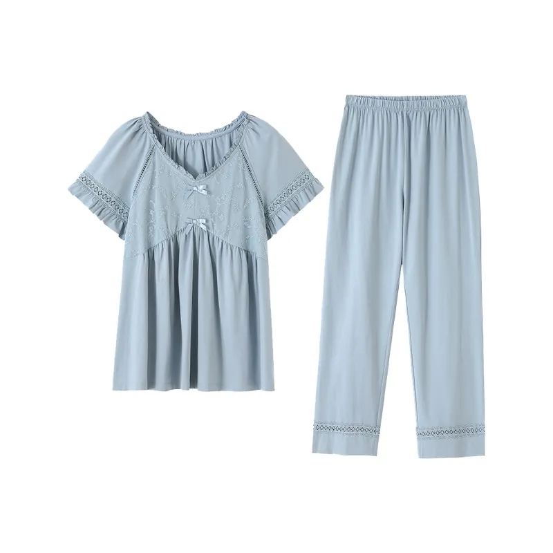 MADALLO Pajama Set Women's Sky Blue-0