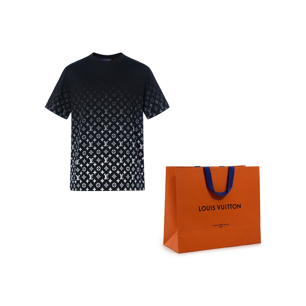 LOUIS VUITTON T Shirt Men's Black - POIZON