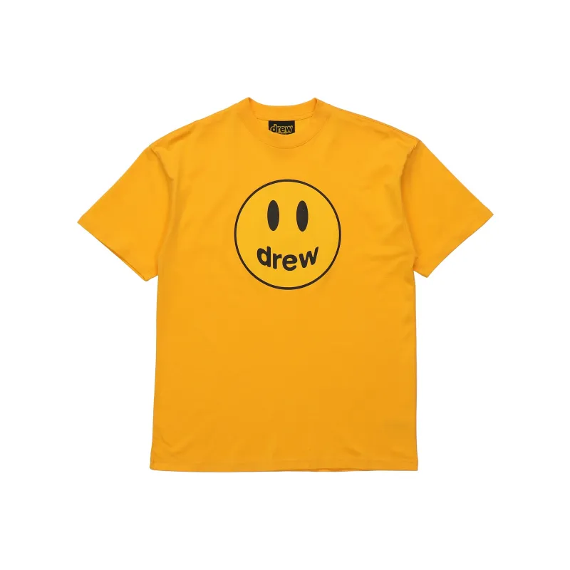 Drew House Smiley Collection T Shirts Unisex Yellow-0