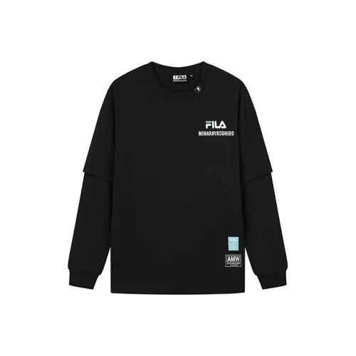 FILA x MIHARA YASUHIRO/, T Shirt Men's Jet Black