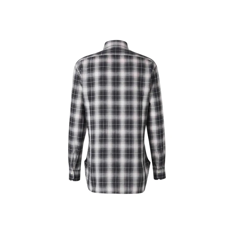 KITON Checked Cotton Shirt-1