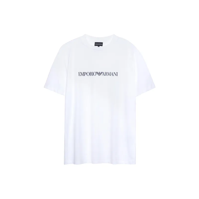 EMPORIO ARMANI Logo Printed Crewneck T Shirt-0