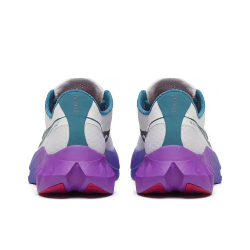 Saucony Endorphin Pro 4 Cushioning, Breathable, Supportive, Rebound Low Top Running Shoes Men's White Purple-4