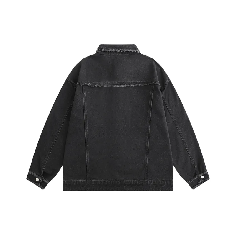 JINBEILE Denim Jackets Unisex-14