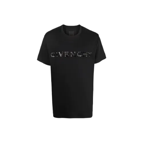 Givenchy Logo Studded Crewneck T Shirt