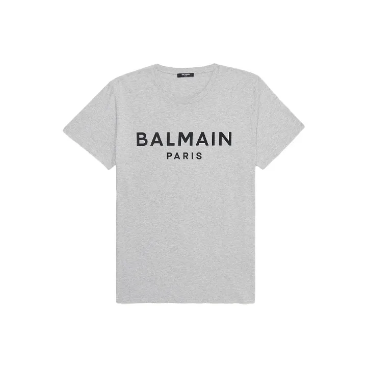 BALMAIN T-Shirts Men Gray-0