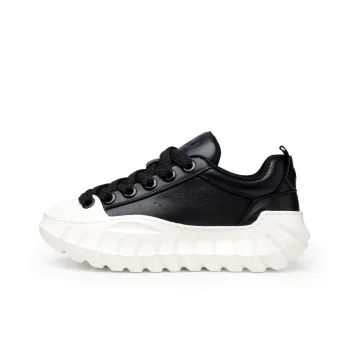 FED Casual Shoes Men Low Top Black/White