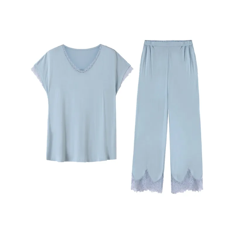 MADALLO Pajama Set Women's Sky Blue-0