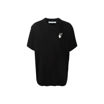 OFF WHITE Marker Crew neck Cotton T shirt