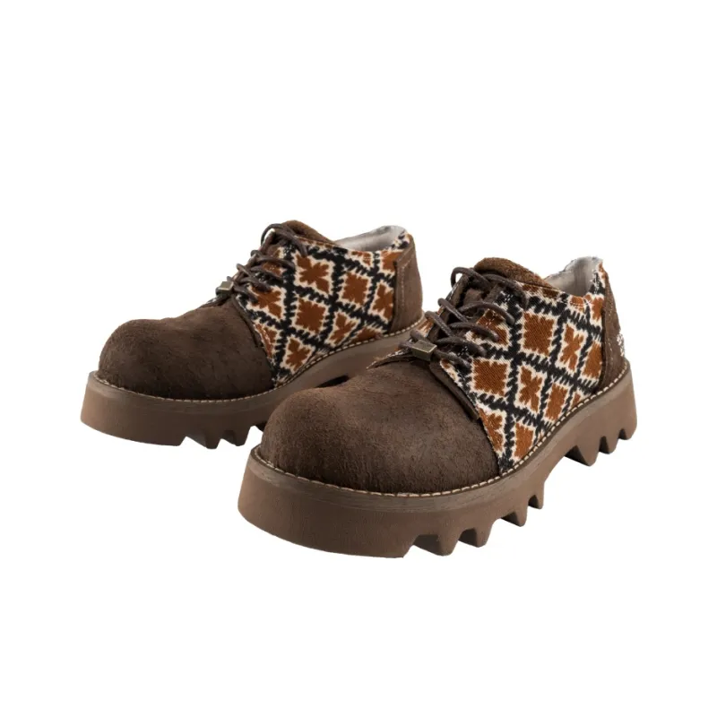 Rewrite Casual Shoes Men's Coffee-4