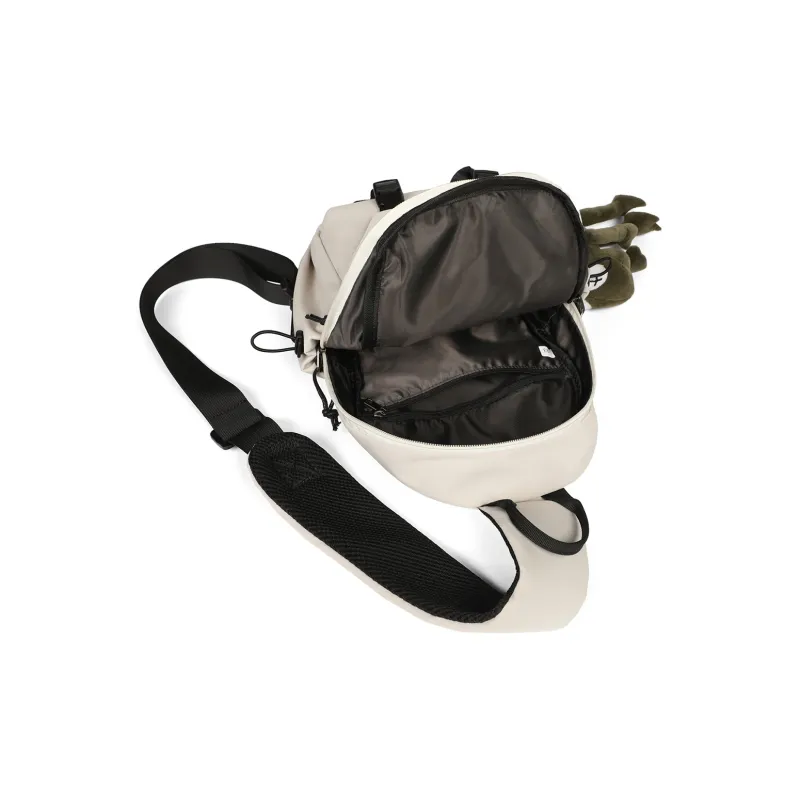 PT'SON Fabric One Shoulder Crossbody Bag, Sling Bag Regular Unisex White-5