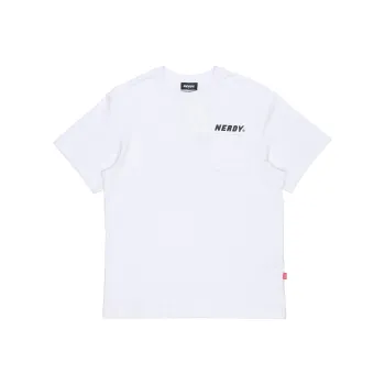 NERDY Straight T Shirt Unisex White