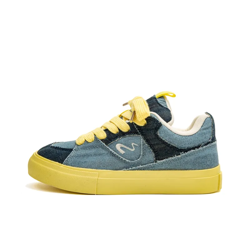 Three Islands Anti Slip Wear Resistant Low Top Skateboard Shoes Women's-3